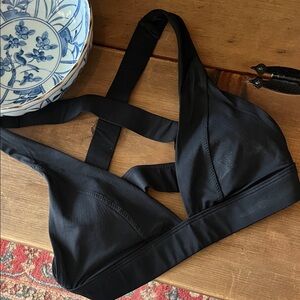 Athleta Black Strappy Bra